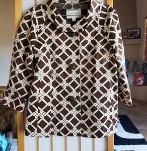 Banana Republic Brown and White Blazer, 4